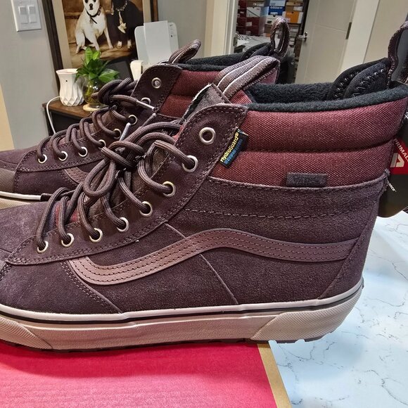 Vans Sk8-Hi MTE Primaloft All Terrain Waterproof Shoes Boots Chocolate SZ 13 NEW - Picture 1 of 16